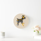 Painted dog - Round clock Ronde Klok (Huis)