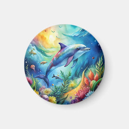 Painted Dolphin Magneet
