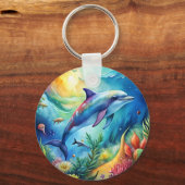 Painted Dolphin Sleutelhanger (Voorkant)