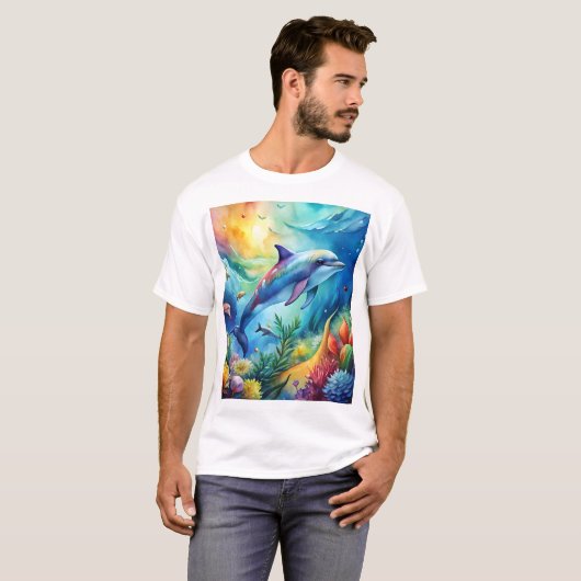 Painted Dolphin T-shirt (Voorkant volledig)