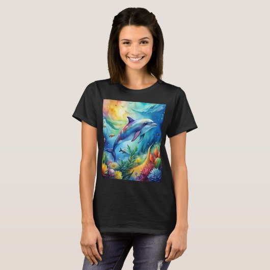 Painted Dolphin T-shirt (Voorkant volledig)
