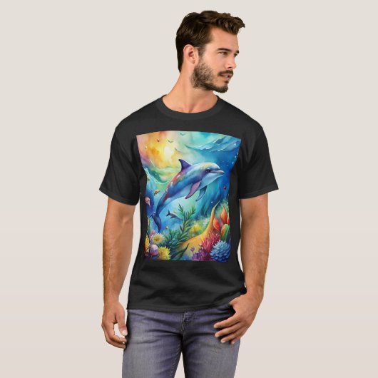 Painted Dolphin T-shirt (Voorkant volledig)
