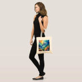 Painted Dolphin Tote Bag (Voorkant (model))
