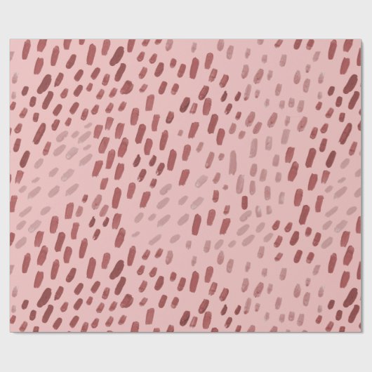 Painted Dots Blush Pink Cadeaupapier (Vlak)