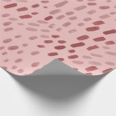 Painted Dots Blush Pink Cadeaupapier (Hoek)