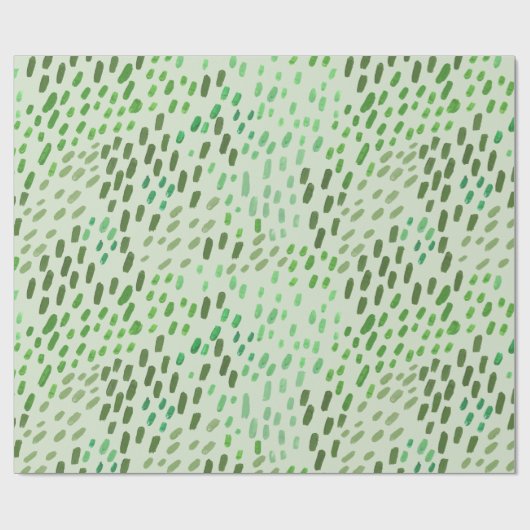 Painted Dots Pattern – Hand-Painted Abstract Brush Cadeaupapier (Vlak)