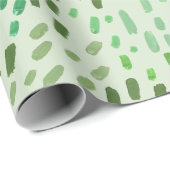 Painted Dots Pattern – Hand-Painted Abstract Brush Cadeaupapier (Rol Hoek)