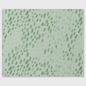 Painted Dots Sage Cadeaupapier (Vlak)