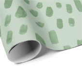 Painted Dots Sage Cadeaupapier (Rol Hoek)