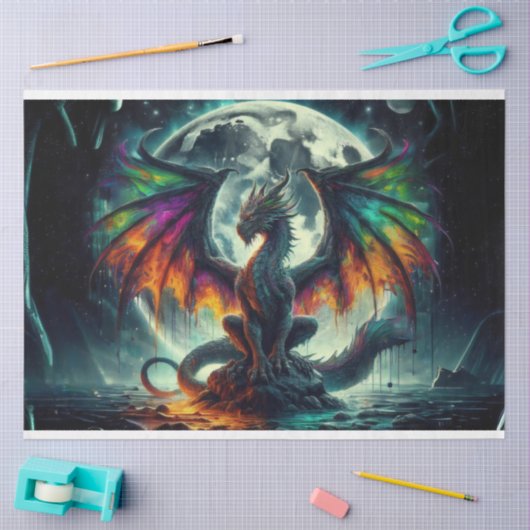 Painted Dragon Tissuepapier (Craft)