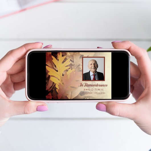 Painted Fall verlaat Death Jubileum Memorial Kaart