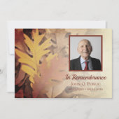 Painted Fall verlaat Death Jubileum Memorial Kaart (Voorkant)