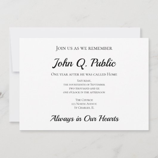 Painted Fall verlaat Death Jubileum Memorial Kaart (Achterkant)