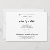 Painted Fall verlaat levend begrafenisfeest Kaart (Achterkant)