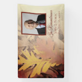 Painted Fall verlaat viering van het leven begrafe Spandoek (Verticaal)