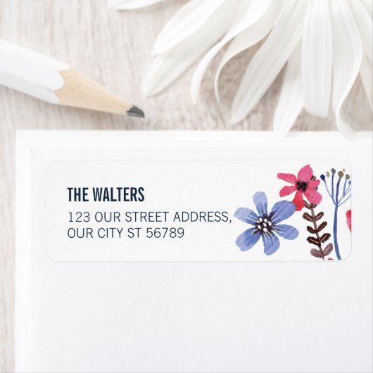 Painted Flora Wedding Etiket (Insitu)