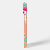 Painted Floral Monogram Gepersonaliseerd Hoesje (Achterkant / Links)