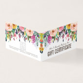 Painted Floral Store Cadeaubon Sjabloon (Buitenkant)