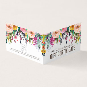 Painted Floral Store Cadeaubon Sjabloon