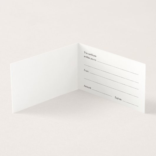 Painted Floral Store Cadeaubon Sjabloon (Binnen)