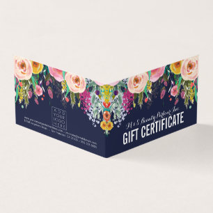 Painted Floral Store Cadeaubon Sjabloon