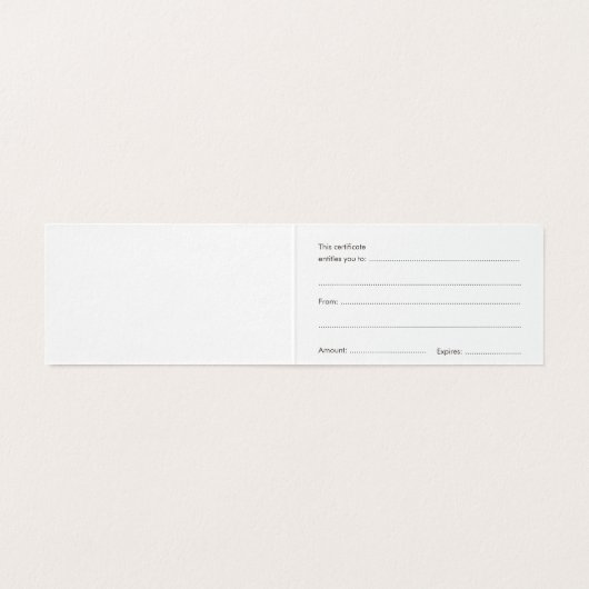 Painted Floral Store Cadeaubon Sjabloon (Binnenkant ongevouwen)