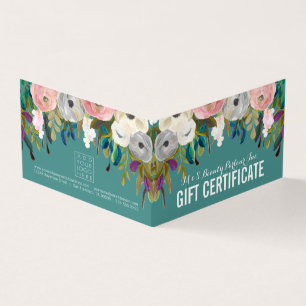 Painted Floral Store Cadeaubon Sjabloon