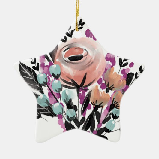 Painted Flowers Ornament (Voorkant)