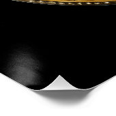 Painted Gold Hamsa Amethyst Ruby Third Eye Perfect Poster (Hoek)