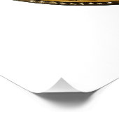 Painted Gold Hamsa Amethyst Ruby Third Eye Perfect Poster (Hoek)