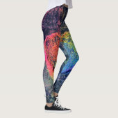 Painted Heart All-Over-Print Leggings (Rechts)