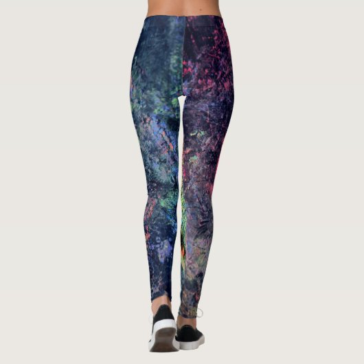 Painted Heart All-Over-Print Leggings (Achterkant)