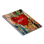Painted Heart Art Spiral Foto Notitieboek (Rechterzijde)