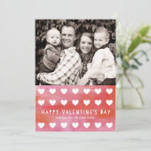 Painted Heart Cut-Out Valentijnsdag Fotokaart Kaart (Staand voorkant)
