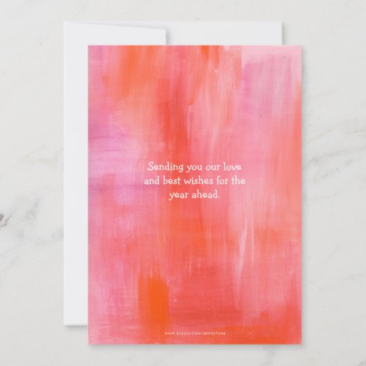 Painted Heart Cut-Out Valentijnsdag Fotokaart Kaart (Achterkant)