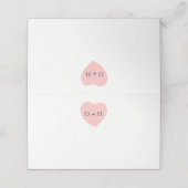 Painted Heart Wedding Gevouwen Plaats Kaarten Plaatskaartje (Buitenkant ongevouwen)