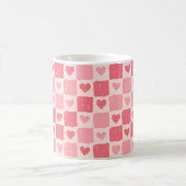 Painted Hearts Love Pattern Classic Mug Koffiemok (Center)