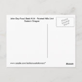 Painted Hill John Day Fossil Beds Oregon Briefkaar Briefkaart (Achterkant)