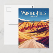 Painted Hills Road VS Briefkaart (Voorkant / Achterkant)