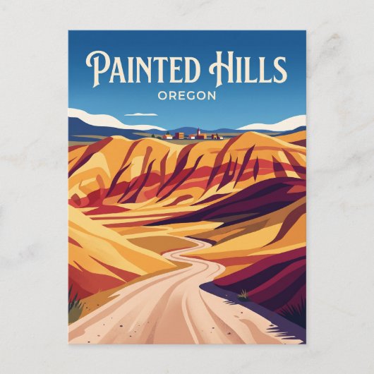 Painted Hills Road VS Briefkaart (Voorkant)