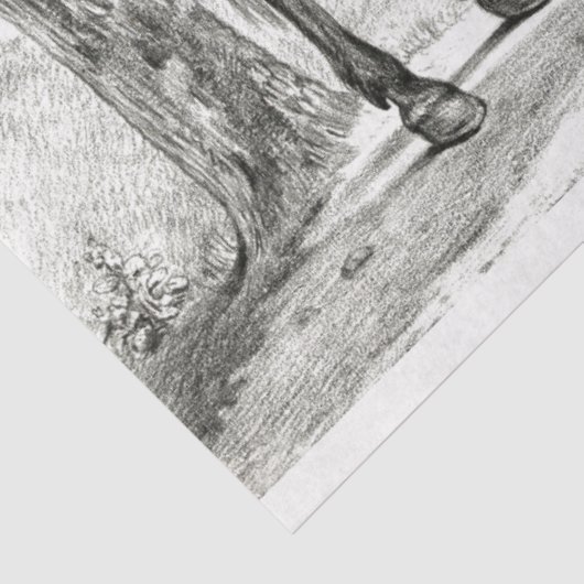 Painted Horse Ephemera Decoupage Boerderij Tissuepapier (Detail)