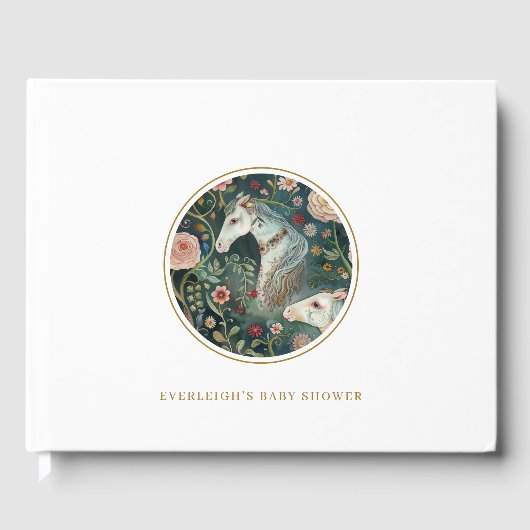 Painted Horses Baby shower Gastboek Gastenboek (Voorkant)