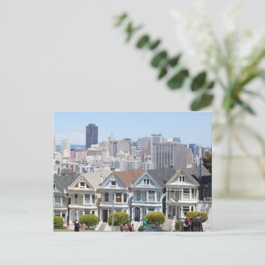 Painted Ladies briefkaart (Staand voorkant)