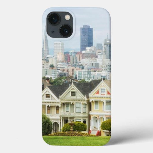 Painted Ladies, Victorian houses and skyline Case-Mate iPhone Case (Achterkant)