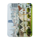Painted Ladies, Victorian houses and skyline Magneet (Verticaal)