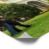 Painted Ladies, Victorian houses and skyline Poster (Hoek)