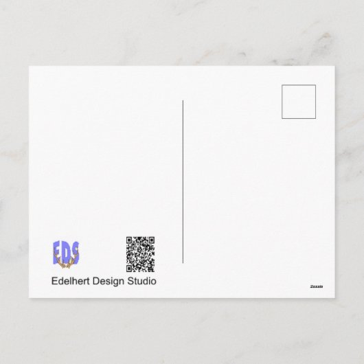 Painted Lady Butterfly DIY Briefkaart (Achterkant)