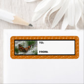 Painted Lady Butterfly Gift Label (Insitu)