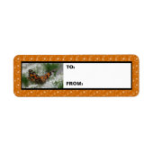 Painted Lady Butterfly Gift Label (Voorkant)