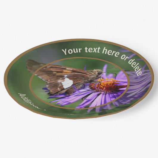 Painted Lady Butterfly Natuur Gepersonaliseerde Pa Papieren Bordje (Gekanteld)